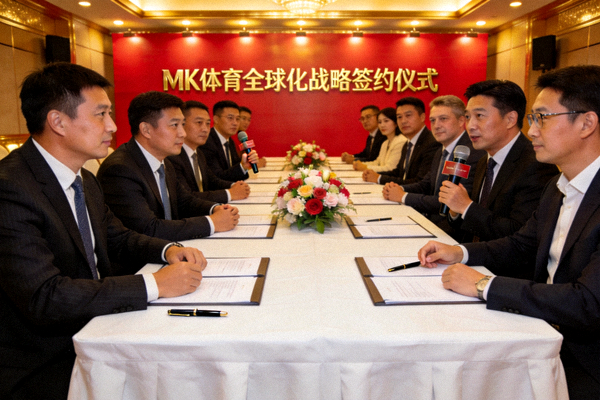 MK体育全球化战略签约仪式现场，合作伙伴共同出席